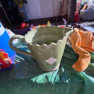 Green to clay pitcher